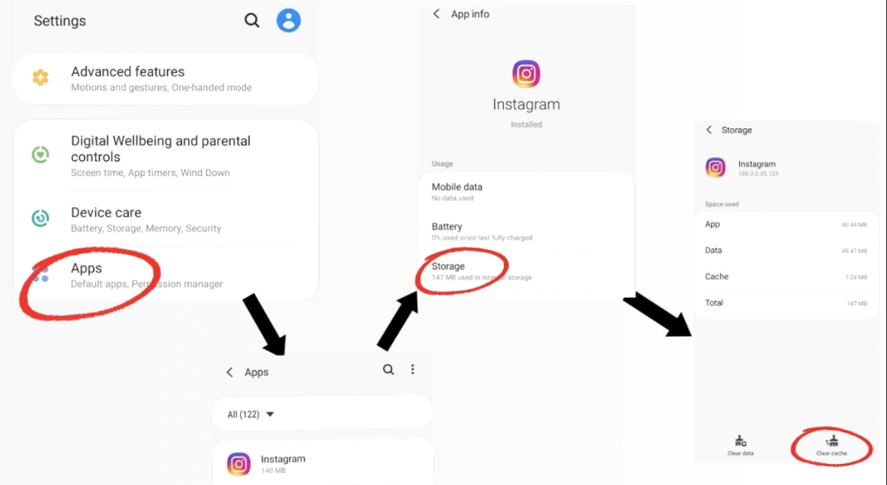 How to clear Instagram cache on iOS