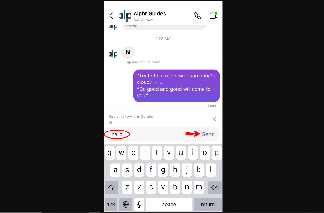 How to reply to a message on Instagram on an iPhone