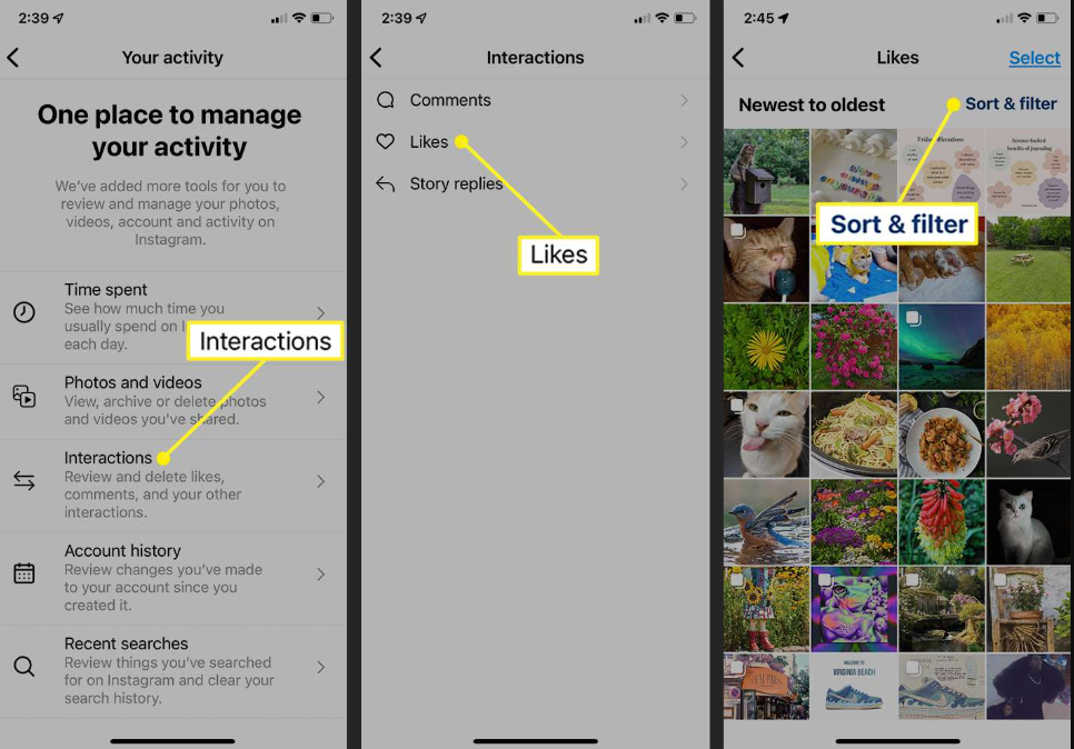 How to see your previously liked Instagram posts